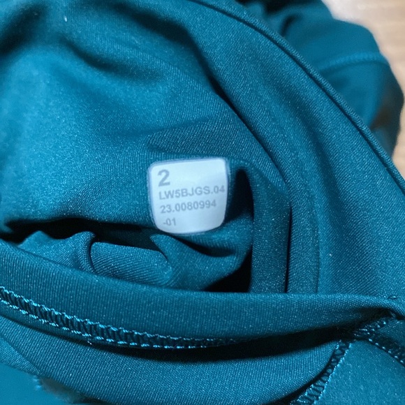 ❤️ Lululemon Green Jasper Fast & Free 25” Leggings Tights NWOT - Picture 4 of 7